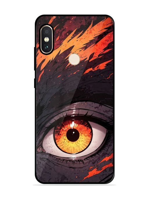 Inferno Gaze Glossy Soft Edge Case for Xiaomi Redmi Note 5 Pro Chachhi