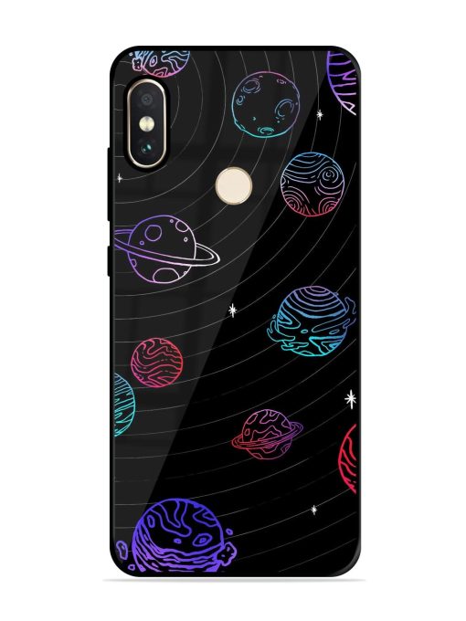 Cosmic Ballet Glossy Soft Edge Case for Xiaomi Redmi Note 5 Pro Chachhi