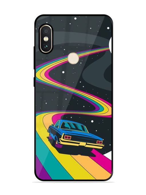 Rainbow Road Glossy Soft Edge Case for Xiaomi Redmi Note 5 Pro Chachhi