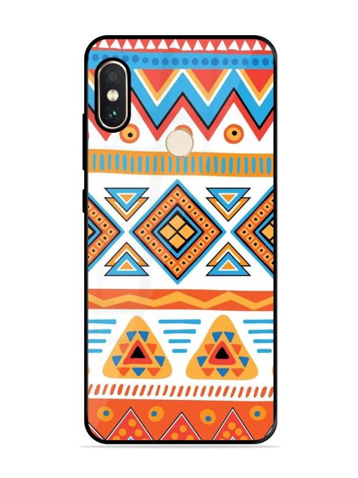 Vibrant Tribal Pattern Glossy Soft Edge Case for Xiaomi Redmi Note 5 Pro Chachhi