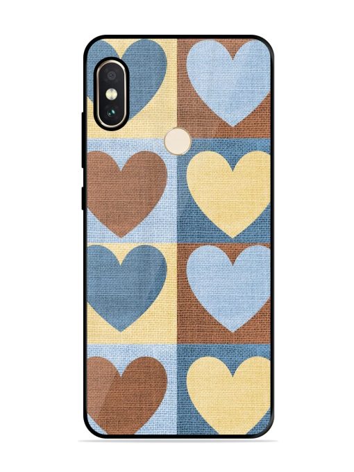 Hearts On Canvas Glossy Soft Edge Case for Xiaomi Redmi Note 5 Pro Chachhi