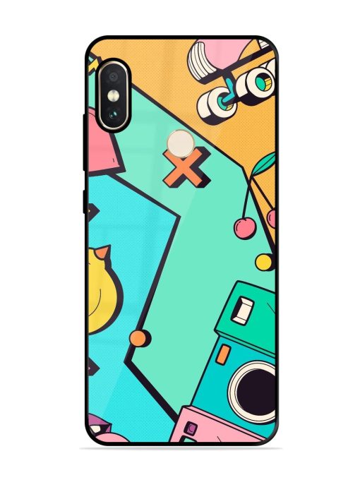 Retro Remix Glossy Soft Edge Case for Xiaomi Redmi Note 5 Pro Chachhi