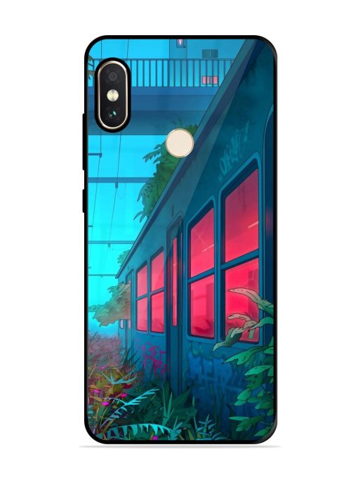 Urban Jungle Glossy Soft Edge Case for Xiaomi Redmi Note 5 Pro Chachhi