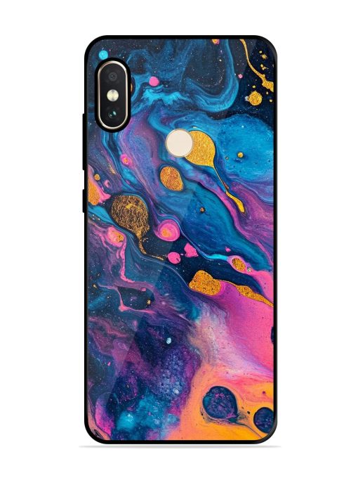 Cosmic Swirl Glossy Soft Edge Case for Xiaomi Redmi Note 5 Pro Chachhi