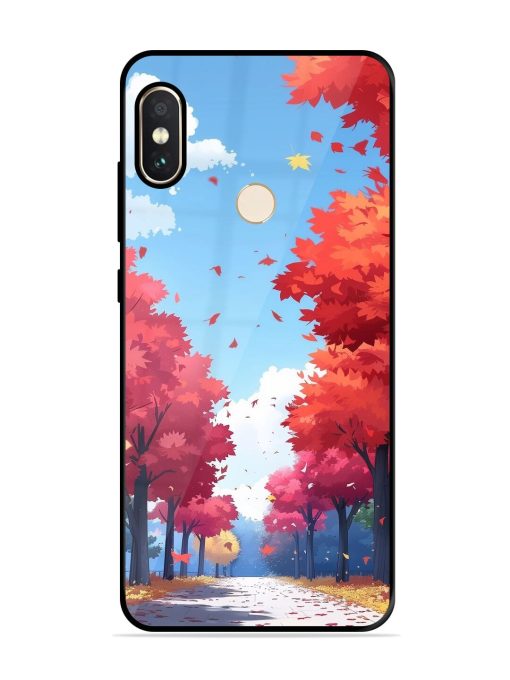 Autumn'S Embrace Glossy Soft Edge Case for Xiaomi Redmi Note 5 Pro Chachhi