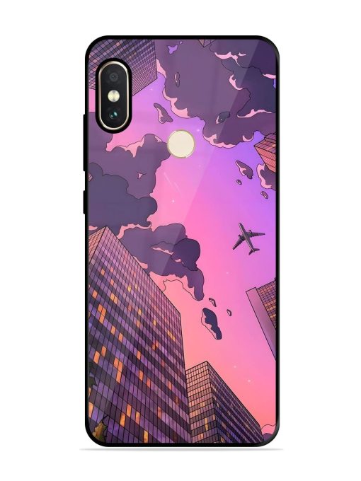 Urban Twilight Glossy Soft Edge Case for Xiaomi Redmi Note 5 Pro Chachhi