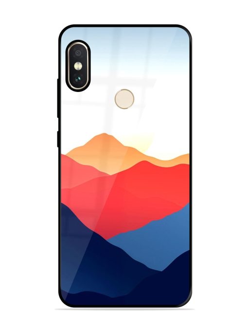 Sunset Peaks Glossy Soft Edge Case for Xiaomi Redmi Note 5 Pro Chachhi