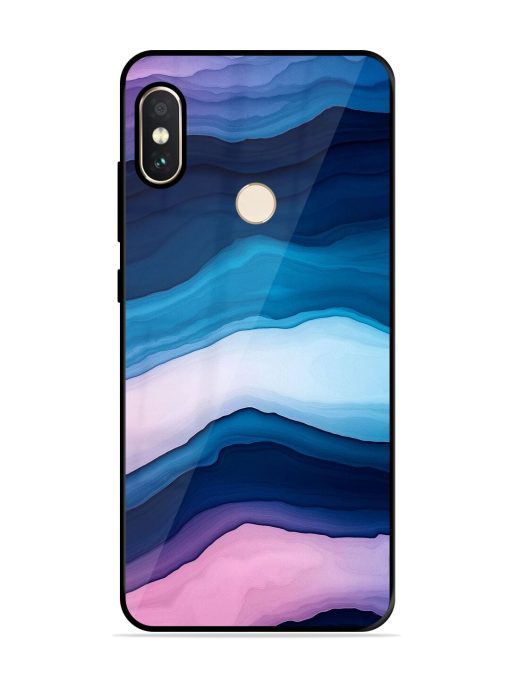 Oceanic Layers Glossy Soft Edge Case for Xiaomi Redmi Note 5 Pro Chachhi