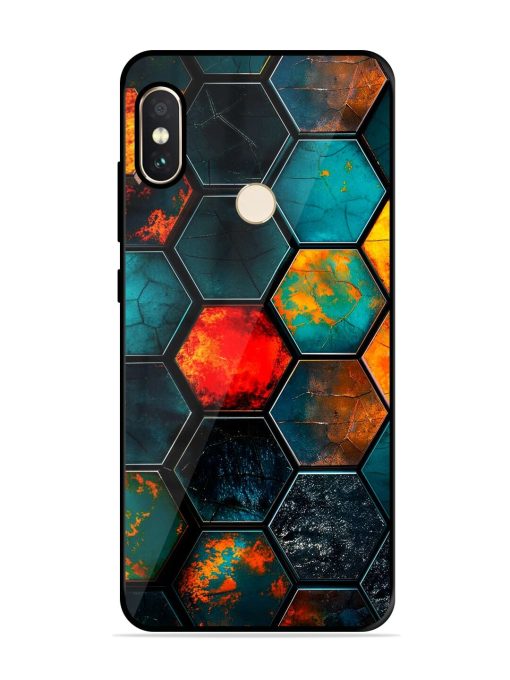 Hexagon Hive Glossy Soft Edge Case for Xiaomi Redmi Note 5 Pro Chachhi