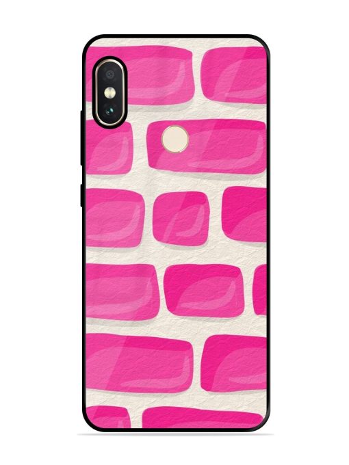 Pink Brick Wall Glossy Soft Edge Case for Xiaomi Redmi Note 5 Pro Chachhi