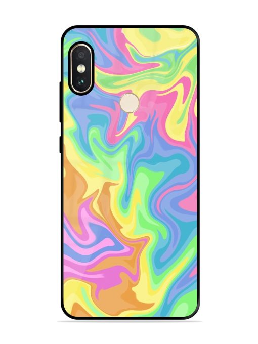 Whimsical Swirl Glossy Soft Edge Case for Xiaomi Redmi Note 5 Pro Chachhi