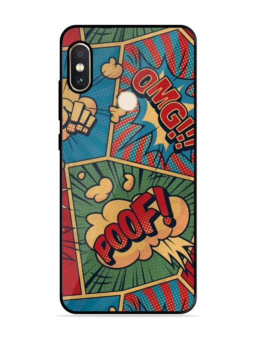 Comic Book Chaos Glossy Soft Edge Case for Xiaomi Redmi Note 5 Pro Chachhi