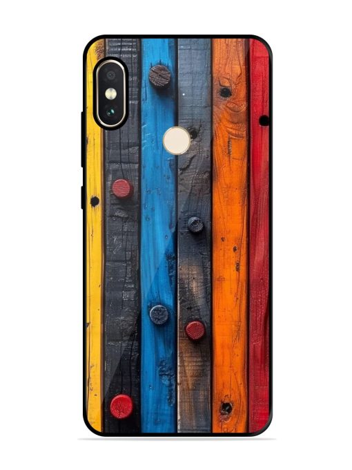 Rainbow Plank Glossy Soft Edge Case for Xiaomi Redmi Note 5 Pro Chachhi