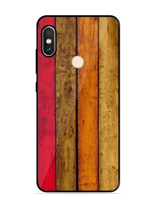 Colorful Woodgrain Glossy Soft Edge Case for Xiaomi Redmi Note 5 Pro Chachhi