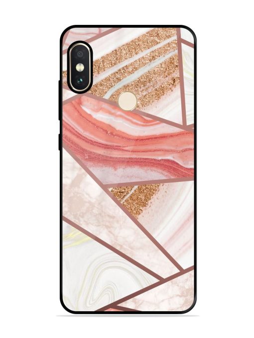 Rosy Mosaic Glossy Soft Edge Case for Xiaomi Redmi Note 5 Pro Chachhi