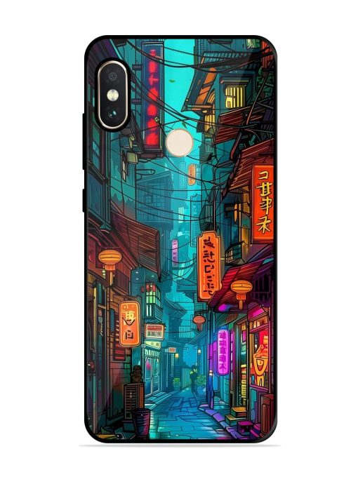 Neon Nightscape Glossy Soft Edge Case for Xiaomi Redmi Note 5 Pro Chachhi