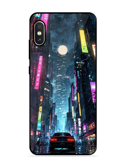 Neon Nightscape Glossy Soft Edge Case for Xiaomi Redmi Note 5 Pro Chachhi