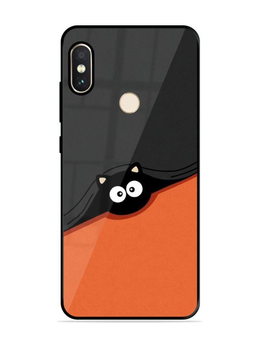 Peek-A-Boo Kitty Glossy Soft Edge Case for Xiaomi Redmi Note 5 Pro Chachhi