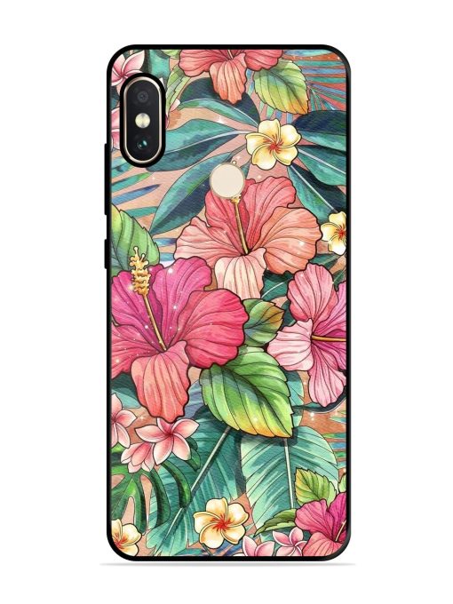 Tropical Tapestry Glossy Soft Edge Case for Xiaomi Redmi Note 5 Pro Chachhi