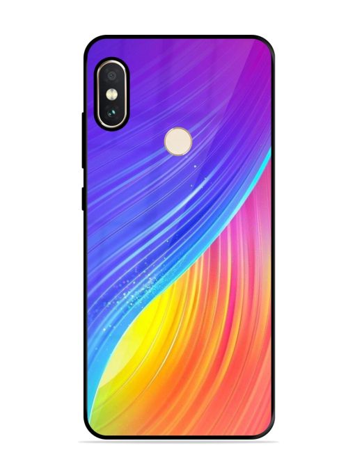 Neon Swirl Glossy Soft Edge Case for Xiaomi Redmi Note 5 Pro Chachhi