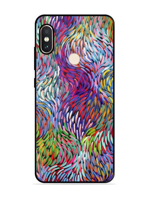 Vibrant Waves Glossy Soft Edge Case for Xiaomi Redmi Note 5 Pro Chachhi