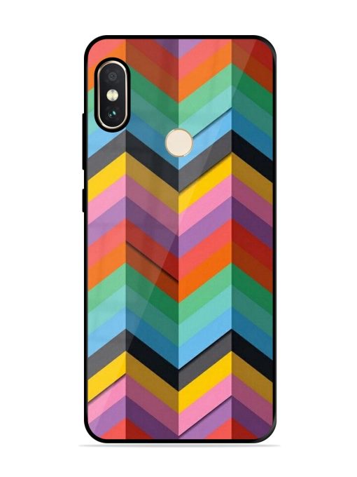 Colorful Zigzag Glossy Soft Edge Case for Xiaomi Redmi Note 5 Pro Chachhi