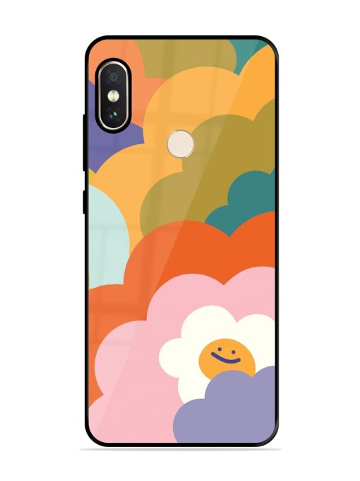 Happy Flower Power Glossy Soft Edge Case for Xiaomi Redmi Note 5 Pro Chachhi