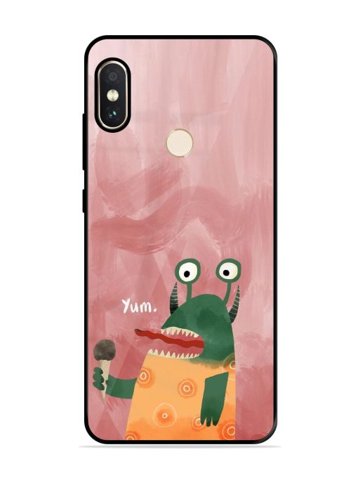 Hungry Monster Glossy Soft Edge Case for Xiaomi Redmi Note 5 Pro Chachhi