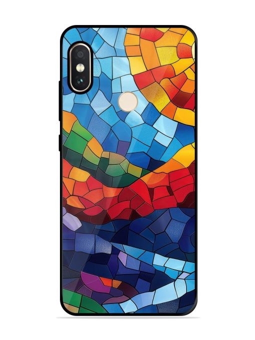 Mosaic Sunset Glossy Soft Edge Case for Xiaomi Redmi Note 5 Pro Chachhi