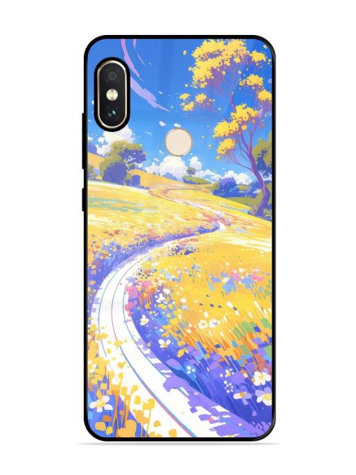 Vibrant Spring Meadow Glossy Soft Edge Case for Xiaomi Redmi Note 5 Pro Chachhi