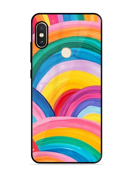 Rainbow Cascade Glossy Soft Edge Case for Xiaomi Redmi Note 5 Pro Chachhi