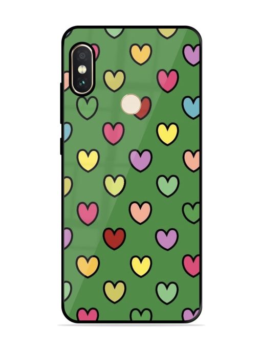 Rainbow Heart Parade Glossy Soft Edge Case for Xiaomi Redmi Note 5 Pro Chachhi