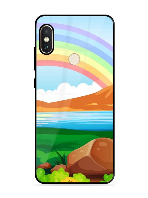 Rainbow Over The Lake Glossy Soft Edge Case for Xiaomi Redmi Note 5 Pro Chachhi