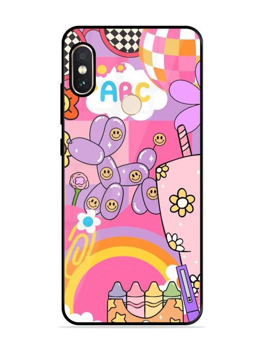 Whimsical Y2K Chaos Glossy Soft Edge Case for Xiaomi Redmi Note 5 Pro Chachhi