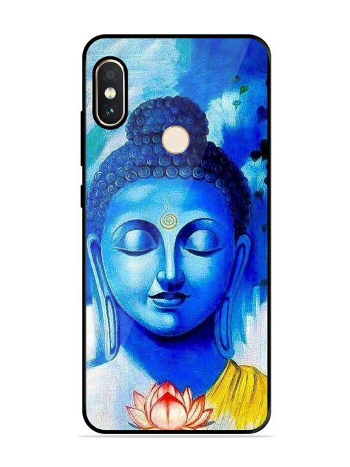 Serene Buddha With Lotus Glossy Soft Edge Case for Xiaomi Redmi Note 5 Pro Chachhi