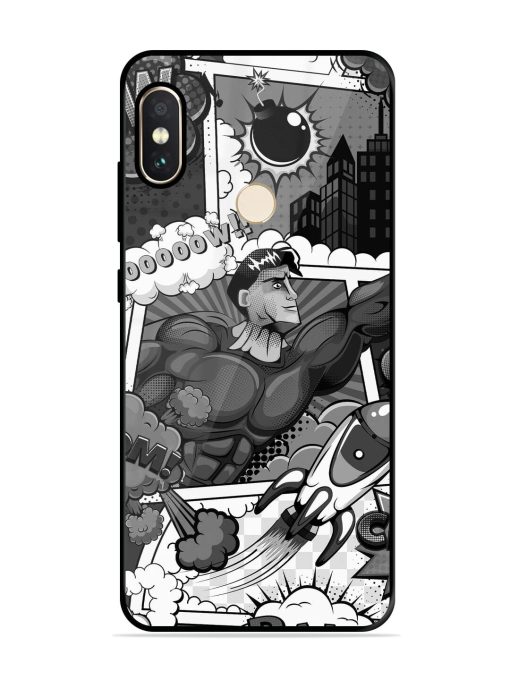 Comic Book Chaos Glossy Soft Edge Case for Xiaomi Redmi Note 5 Pro Chachhi