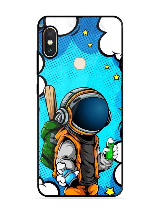 Space Graffiti Artist Glossy Soft Edge Case for Xiaomi Redmi Note 5 Pro Chachhi