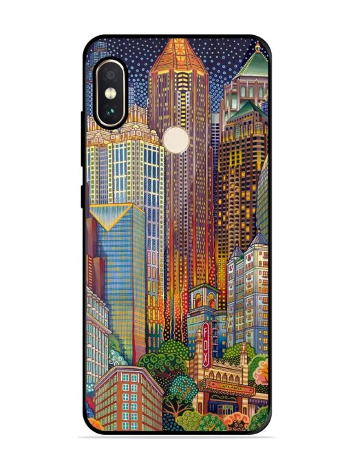 Neon Nightscape Glossy Soft Edge Case for Xiaomi Redmi Note 5 Pro Chachhi