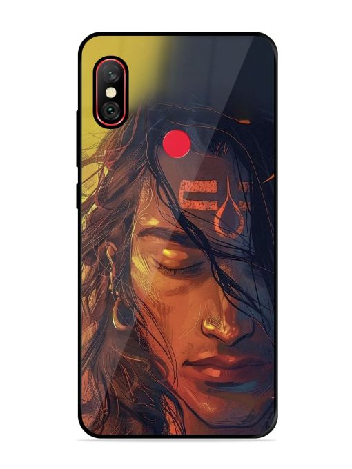 Tranquil Shiva Glossy Soft Edge Case for Xiaomi Redmi Note 6 Pro Chachhi