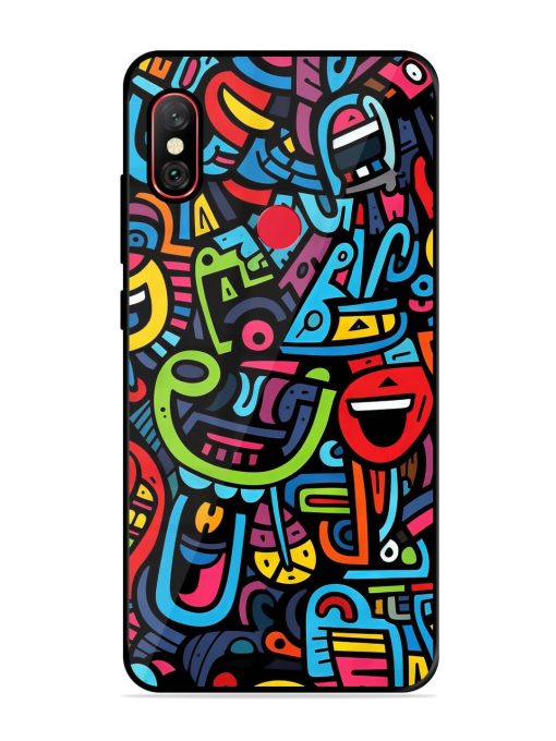 Doodlephoria Glossy Soft Edge Case for Xiaomi Redmi Note 6 Pro Chachhi