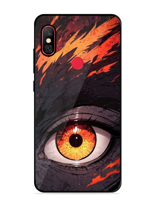 Inferno Gaze Glossy Soft Edge Case for Xiaomi Redmi Note 6 Pro Chachhi