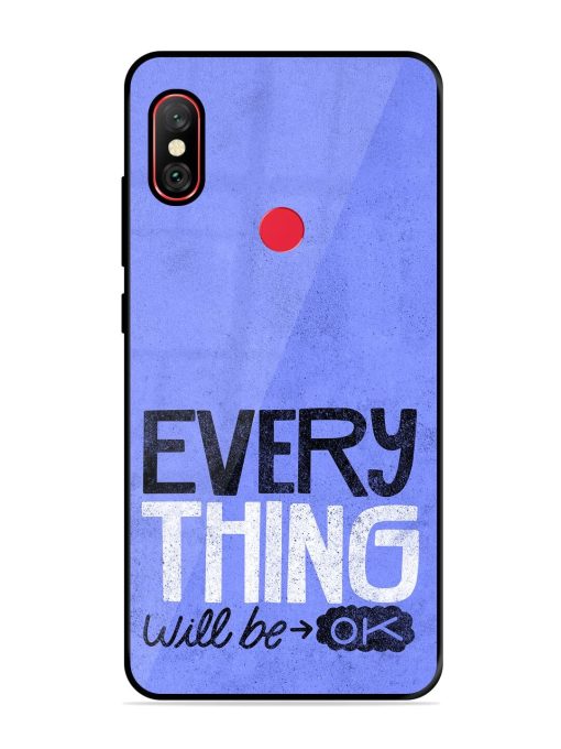 Hopeful Hues Glossy Soft Edge Case for Xiaomi Redmi Note 6 Pro Chachhi