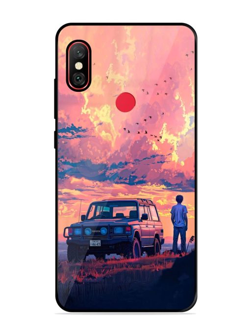 Solitude'S Horizon Glossy Soft Edge Case for Xiaomi Redmi Note 6 Pro Chachhi