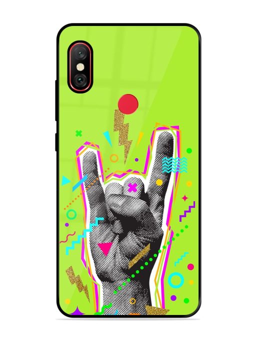 Neon Rock Glossy Soft Edge Case for Xiaomi Redmi Note 6 Pro Chachhi