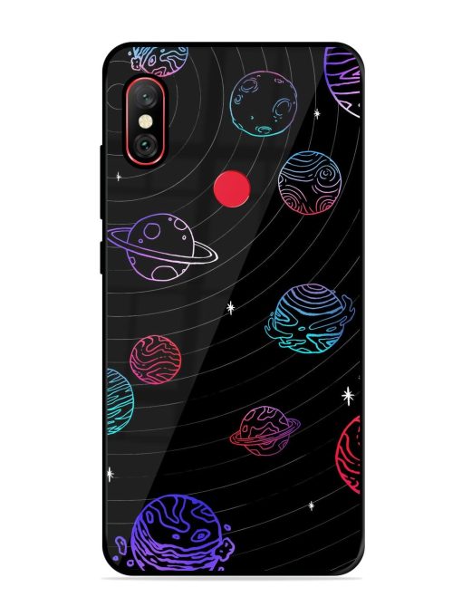 Cosmic Ballet Glossy Soft Edge Case for Xiaomi Redmi Note 6 Pro Chachhi