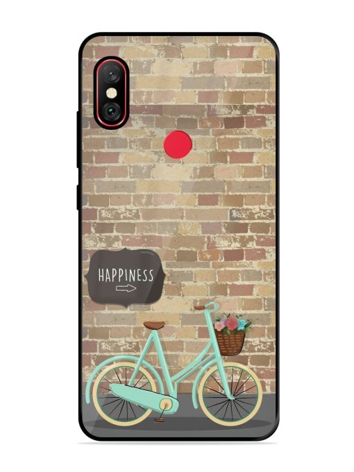 Pedaling Towards Happiness Glossy Soft Edge Case for Xiaomi Redmi Note 6 Pro Chachhi