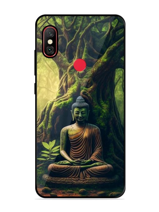 Green Buddha Art Glossy Soft Edge Case for Xiaomi Redmi Note 6 Pro Chachhi