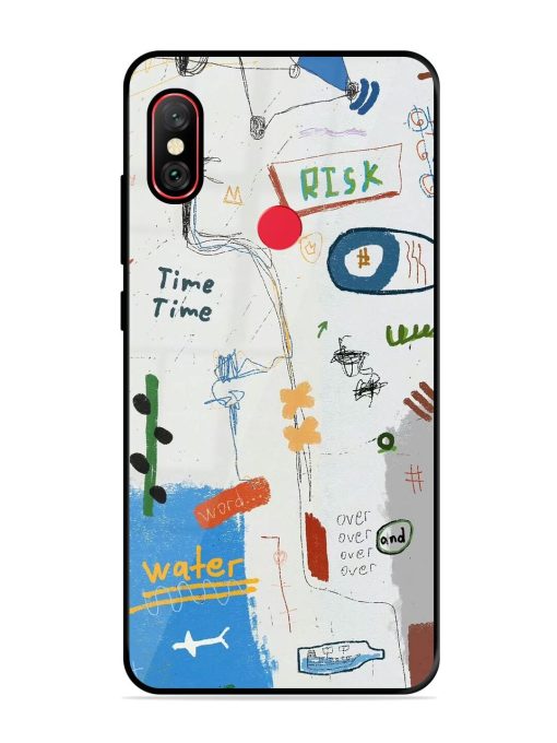 Mind Map Madness Glossy Soft Edge Case for Xiaomi Redmi Note 6 Pro Chachhi