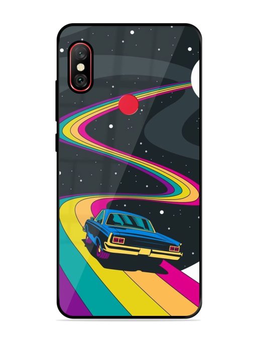 Rainbow Road Glossy Soft Edge Case for Xiaomi Redmi Note 6 Pro Chachhi