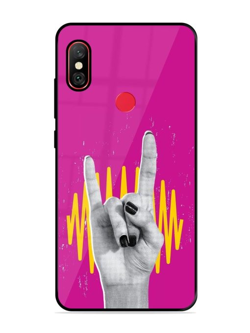 Rock Hand Glossy Soft Edge Case for Xiaomi Redmi Note 6 Pro Chachhi